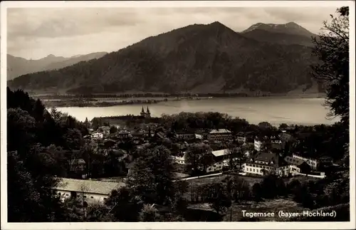 Ak Tegernsee in Oberbayern, Panorama