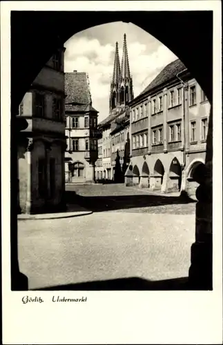 Ak Görlitz in der Lausitz, Untermarkt