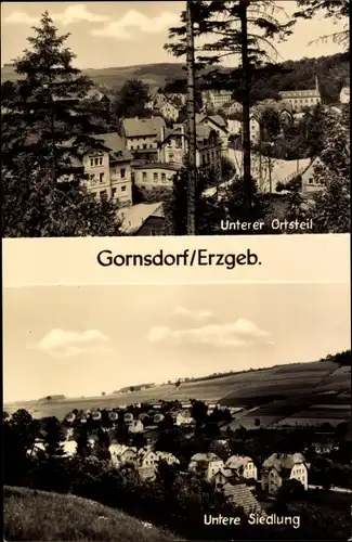 Ak Gornsdorf im Erzgebirge, Unterer Ortsteil, Untere Siedlung