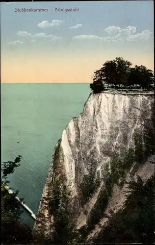 Ak Stubbenkammer Sassnitz auf Rügen, Königstuhl