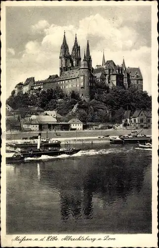 Ak Meißen an der Elbe, Albrechtsburg und Dom