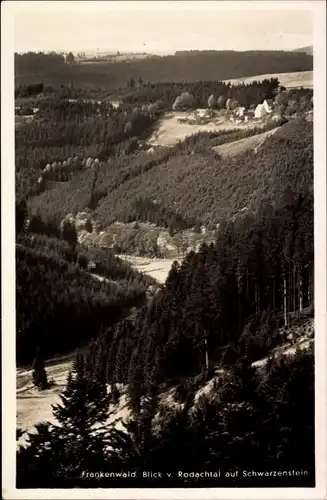 Ak Schwarzenstein Schwarzenbach am Wald Oberfranken, Frankenwald, Blick vom Rodachtal