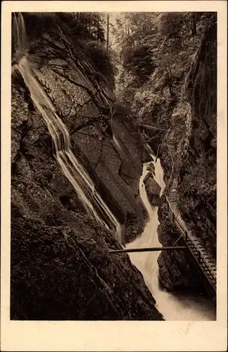 Ak Ramsau im Berchtesgadener Land Oberbayern, Wimbachklamm