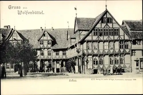 Ak Wolfenbüttel in Niedersachsen, Rathaus