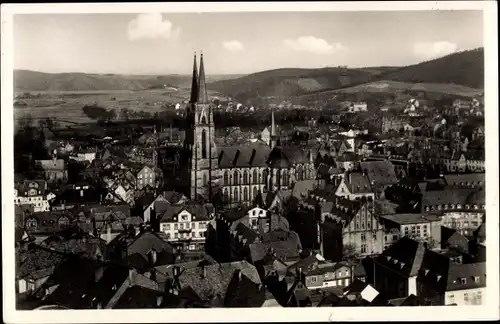 Ak Marburg an der Lahn, Blick auf die Elisabethkirche
