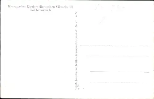 Ak Bad Kreuznach, Kinderheilanstalten Viktoriastift