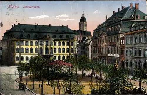 Ak Mainz am Rhein, Schillerplatz