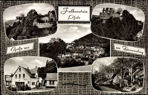 Ak Falkenstein in der Oberpfalz, Gasthof zur Burg, Ruine