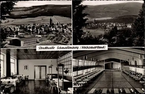 Ak Schmallenberg im Hochsauerland, Panorama, Restaurant Stadthalle, Inh. Paul Schäfer