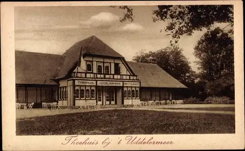 Ak Uddel Gelderland Niederlande, Theehuis bij 't Uddelermeer