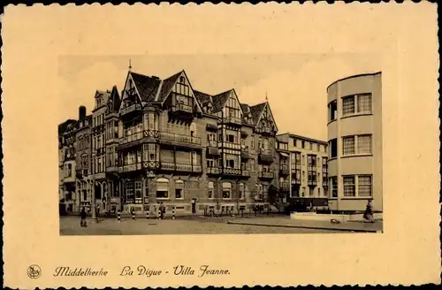 Ak Middelkerke Westflandern, La Digue, Villa Jeanne