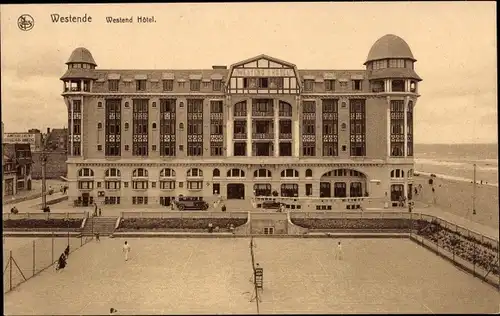 Ak Westende Westflandern, Tennis Westend Hotel