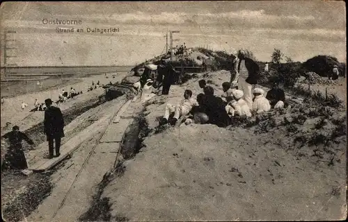 Ak Oostvoorne aan Zee Südholland, Strand en Duingezicht