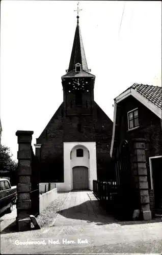 Ak Goudswaard Südholland, Ned. Herv. Kerk