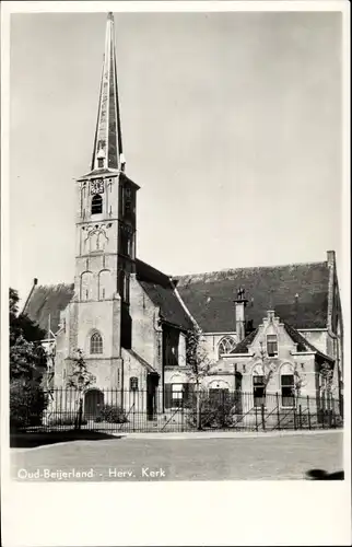 Ak Oud Beijerland Südholland, Ned. Herv. Kerk