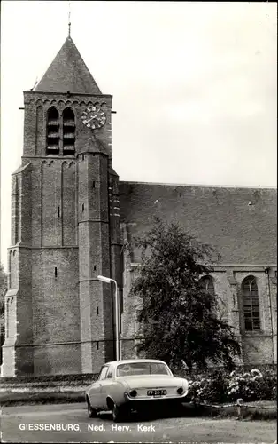 Ak Giessenburg Südholland, Ned. Herv. Kerk