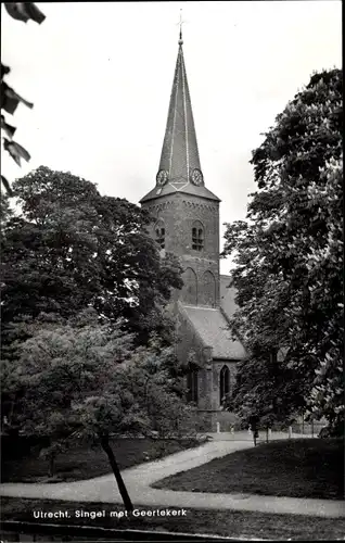 Ak Utrecht Niederlande, Singel met Geertekerk