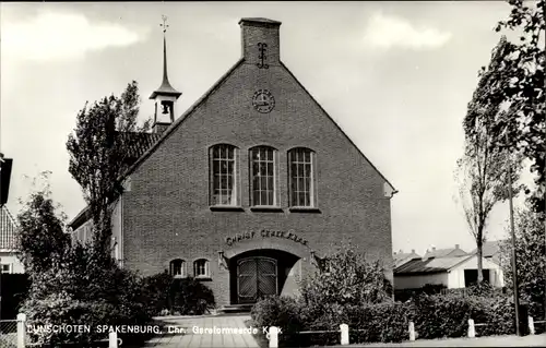 Ak Bunschoten Spakenburg Utrecht Niederlande, Chr. Geref. Kerk
