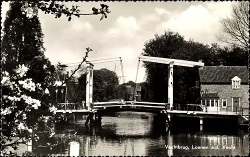 Ak Loenen aan de Vecht Utrecht, Vechtbrug