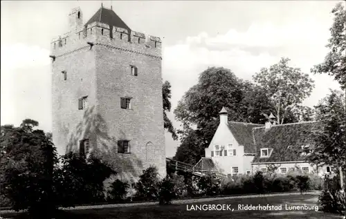 Ak Langbroek Utrecht Niederlande, Ridderhofstad Lunenburg