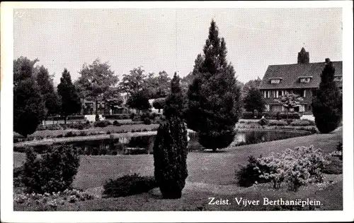 Ak Zeist Utrecht Niederlande, Vijver Berthanieplein