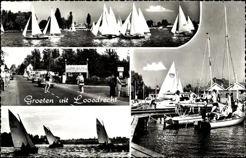 Ak Loosdrecht Nordholland Niederlande, Segelboote