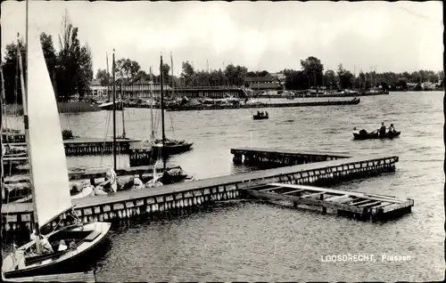 Ak Loosdrecht Nordholland Niederlande, Plassen, Segelboot