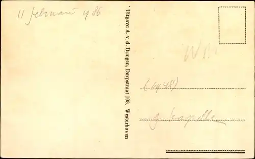 Ak Westerhoven Nordbrabant, Kruispunt Hoeverstraat