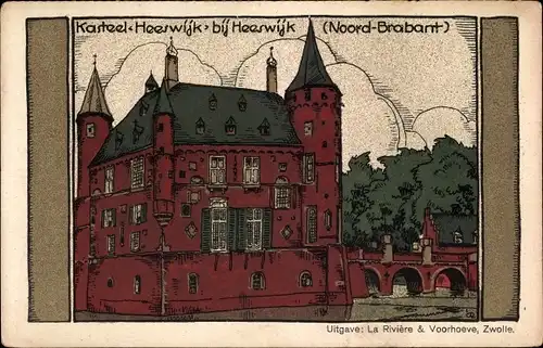 Steindruck Ak Heeswijk Nordbrabant, Kasteel Heeswijk