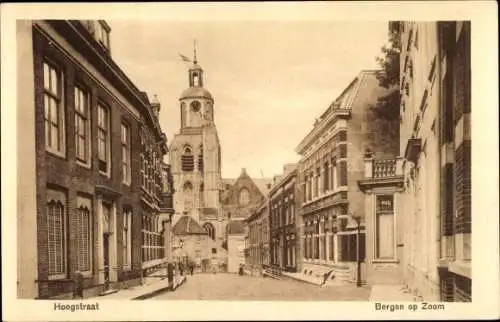 Ak Bergen op Zoom Nordbrabant Niederlande, Hoogstraat