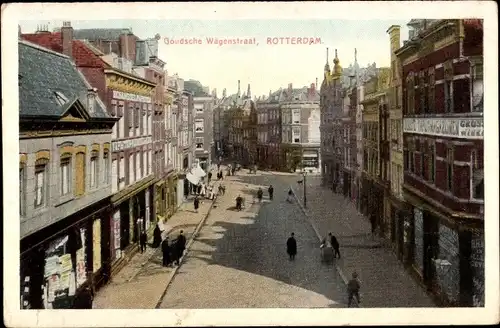Ak Rotterdam Südholland Niederlande, Goudsche Wagenstraat