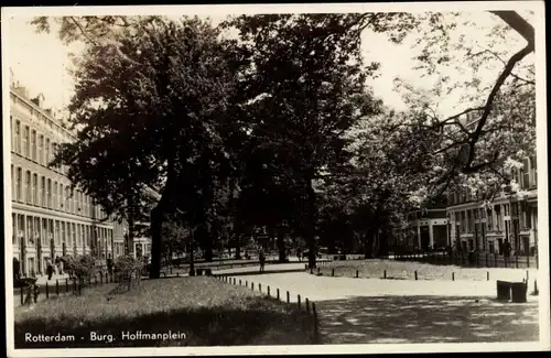 Ak Rotterdam Südholland Niederlande, Burg. Hoffmanplein