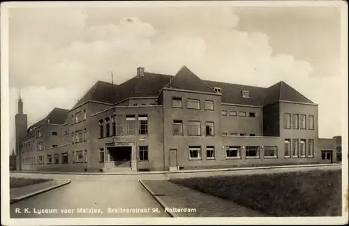 Ak Rotterdam Südholland Niederlande, R. K. Lyceum voor Meisjes, Breitnerstraat 94