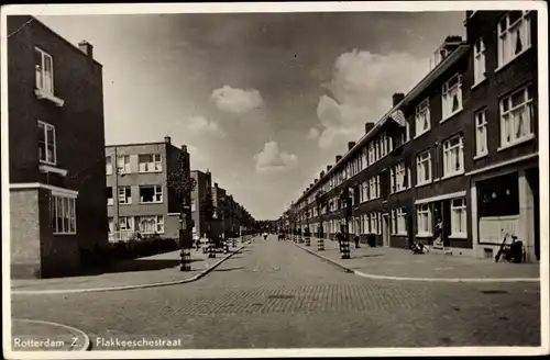 Passepartout Ak Rotterdam Südholland Niederlande, Flakkeeschestraat