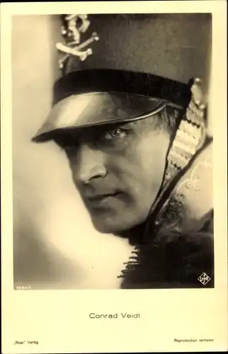 Ak Schauspieler Conrad Veidt, Portrait, Ufa Film, Ross Verlag 7204 1