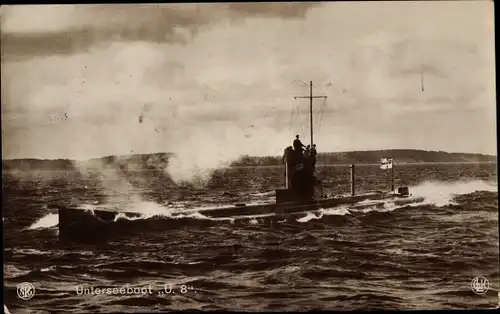 Ak Deutsches Unterseeboot, U-Boot U 8