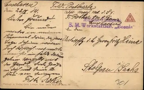 Ak Deutsches Unterseeboot, U-Boot U 8