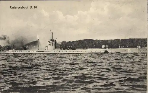 Ak Deutsches U Boot, U 10