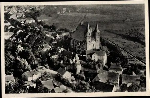 Ak Geithain in Sachsen, Fliegeraufnahme, Nikolaikirche