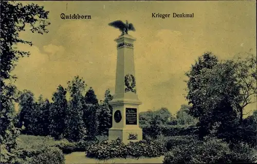 Ak Quickborn in Holstein, Kriegerdenkmal