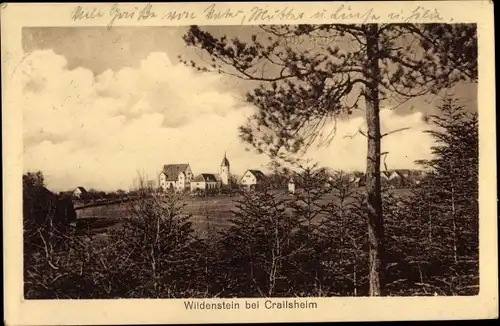 Ak Crailsheim in Württemberg, Wildenstein, Blick auf den Ort