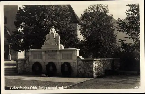 Ak Kiefersfelden Oberbayern, Kriegerdenkmal 1931