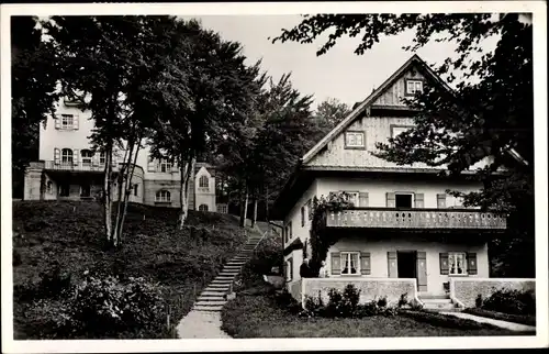 Ak Münsing am Starnberger See Oberbayern, Ferienheim Seeheim, Hofrat Dr. Schwörer Heim