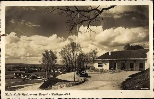 Ak Weilheim Oberbayern, Waldcafe Restaurant Gögerl