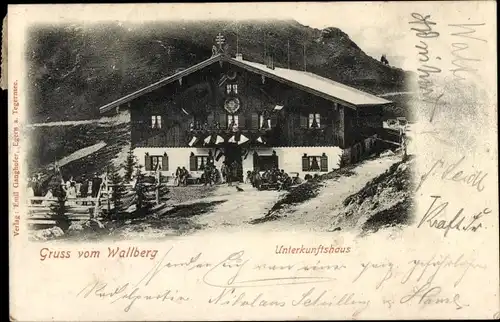 Ak Rottach Egern in Oberbayern, Wallberg, Unterkunftshaus, Touristenhaus