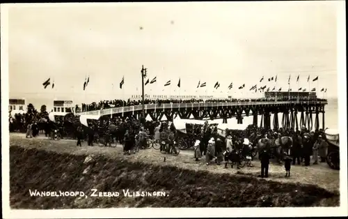 Ak Vlissingen Zeeland Niederlande, Wandelhoofd