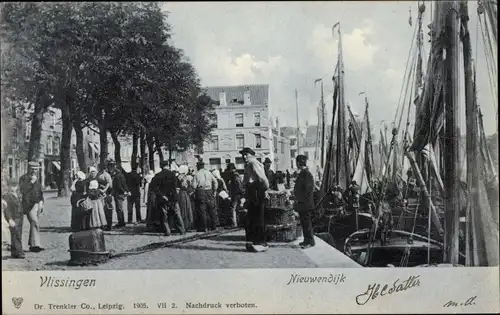 Ak Vlissingen Zeeland Niederlande, Nieuwendijk