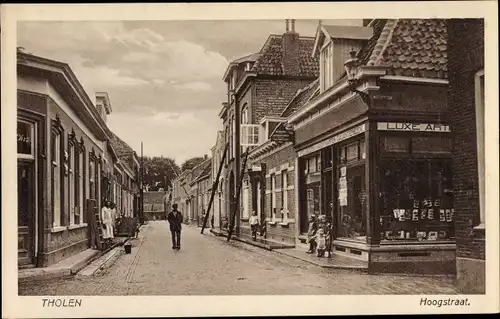 Ak Tholen Zeeland Niederlande, Hoogstraat
