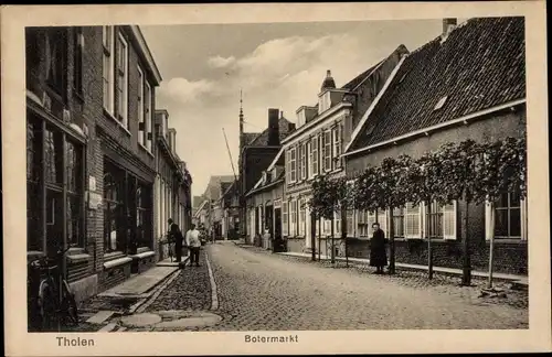 Ak Tholen Zeeland Niederlande, Botermarkt