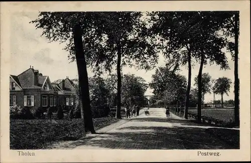 Ak Tholen Zeeland Niederlande, Postweg